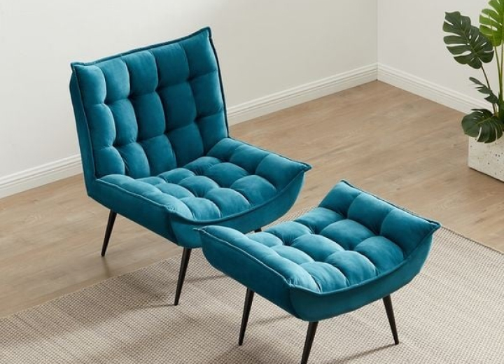 イオンスタイル スタイリッシュソファ1人掛け+オットマン