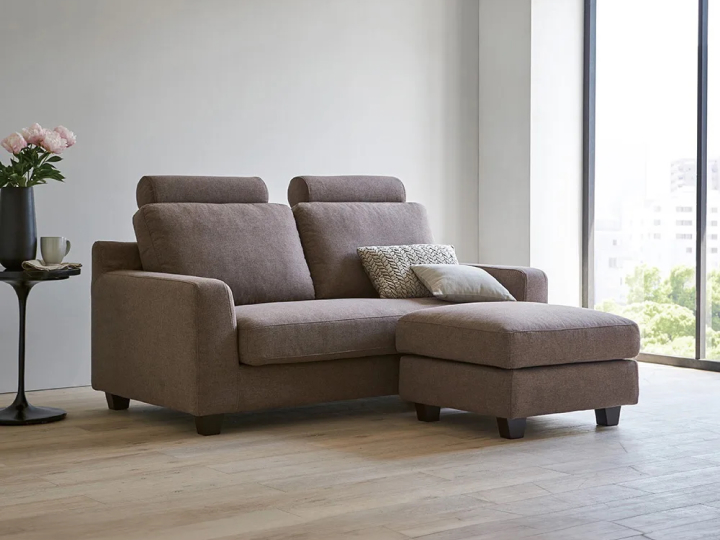 ディノス モニスタ カバーリングフェザーソファ ヘッドレスト付 2人掛け